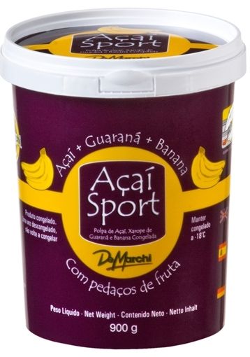 Açai + guarana com pedaços de banana 900 gramas